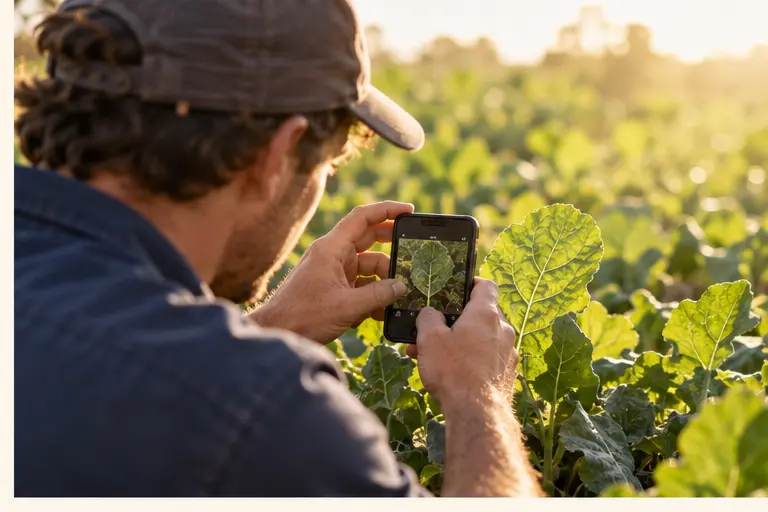 Illustrative LivingShield farm and field scene