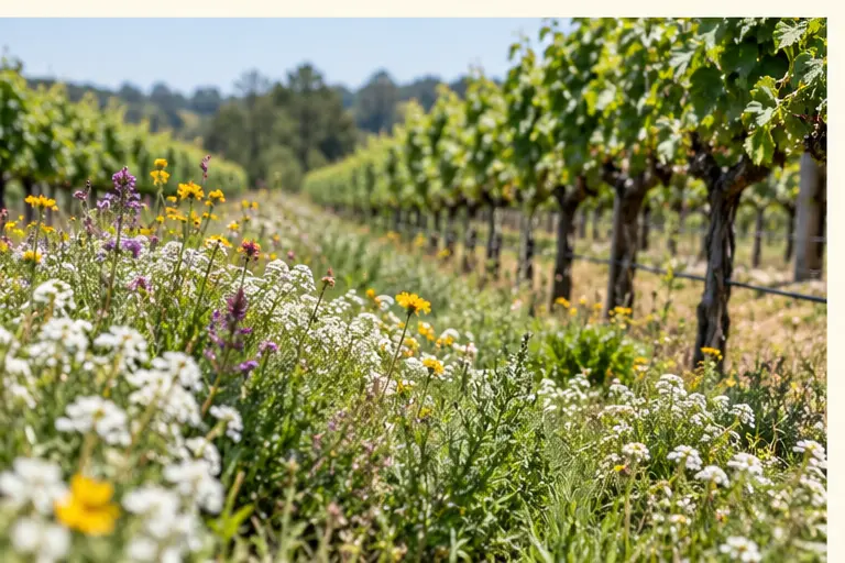 Illustrative LivingShield farm and field scene